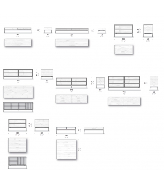 Horizontal Cabinet Edition DePadova Container