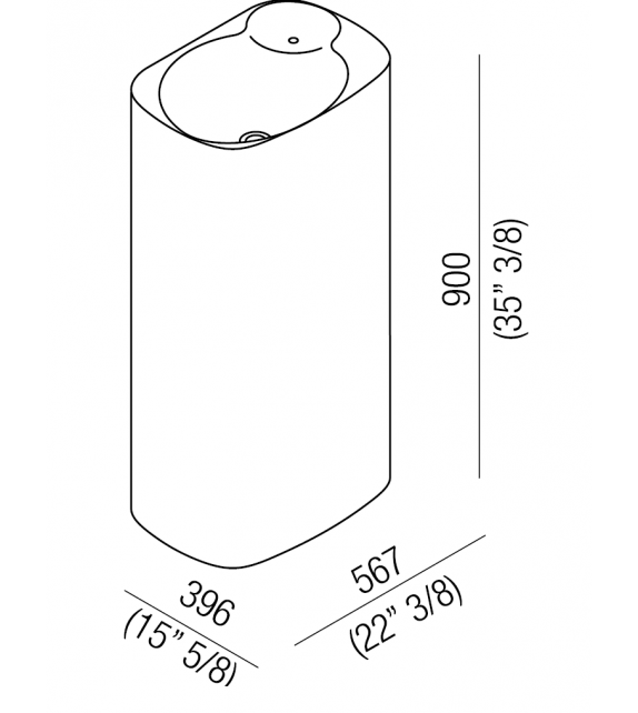 Nivis Agape Column Washbasin