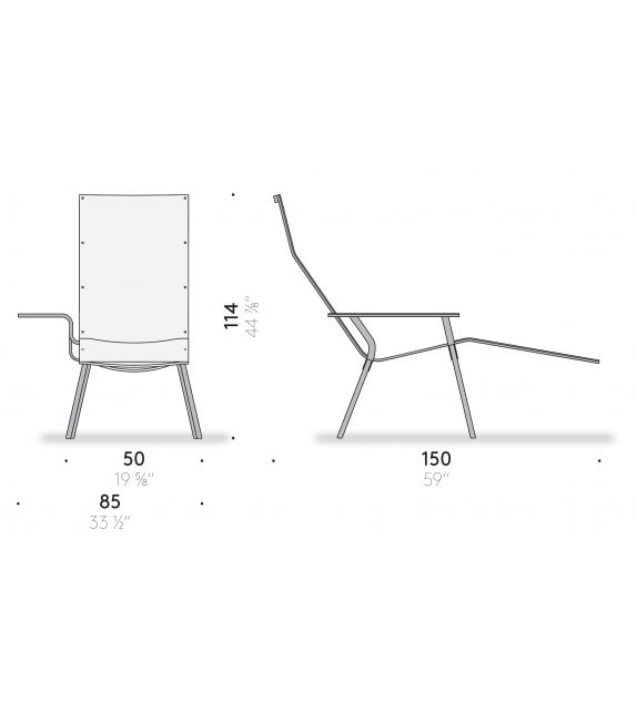 Porada Twilli Chaise Longue