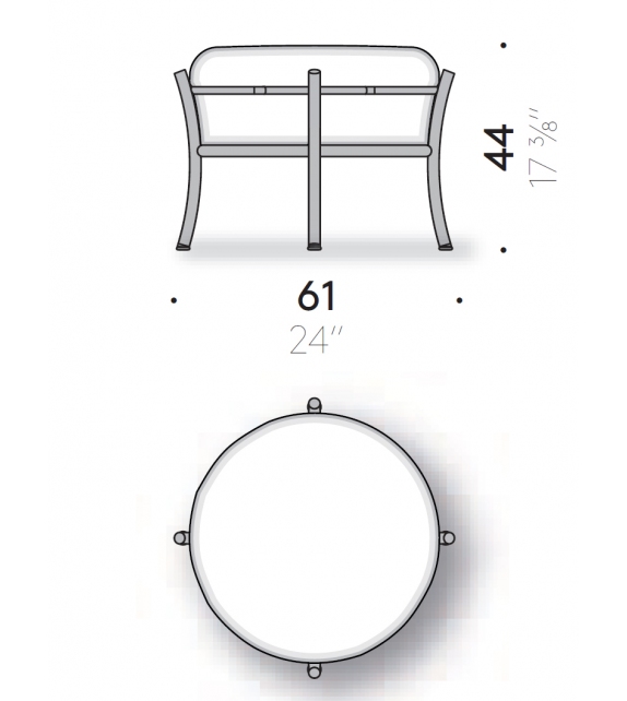DePadova Smeralda Pouf