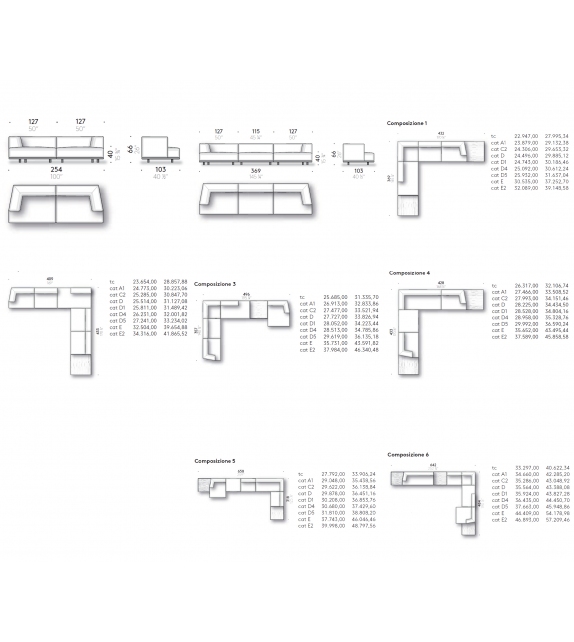Alberese Wood Sofa DePadova