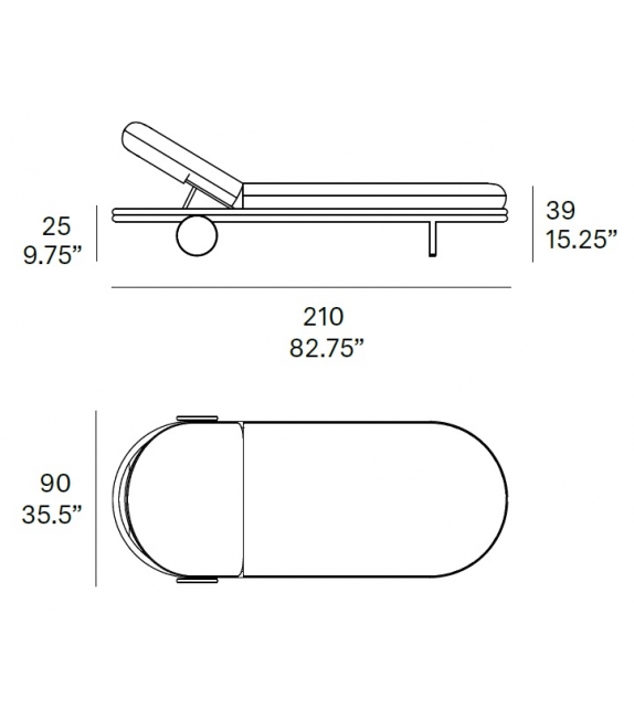 Cask Expormim Chaise Longue
