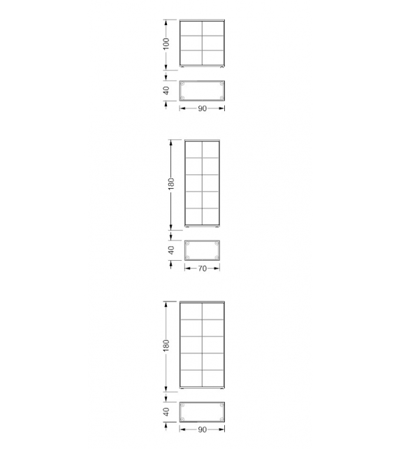Composita Rectangular Cabinet Reflex Angelo