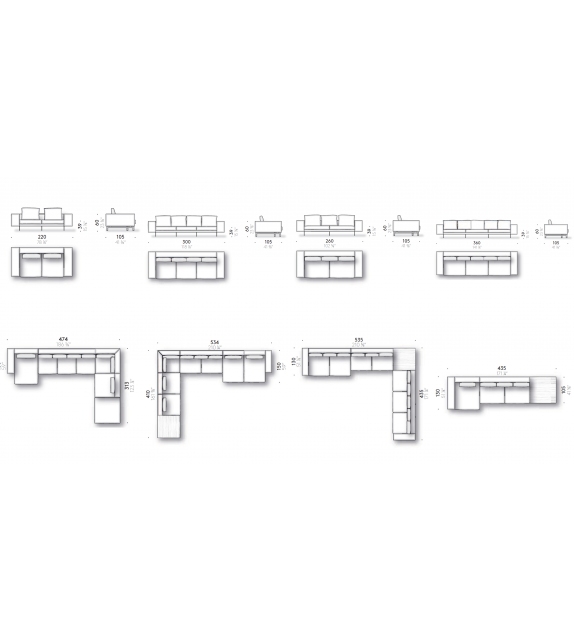 DePadova Flying Landscape Sofa