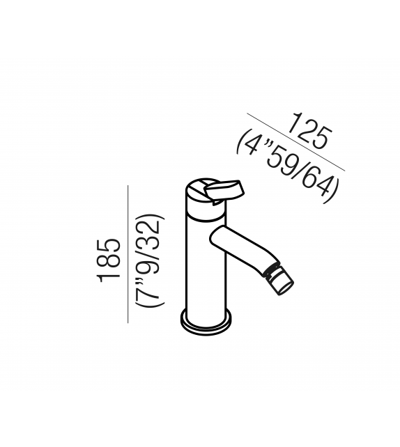 Square Agape Single Hole Tap