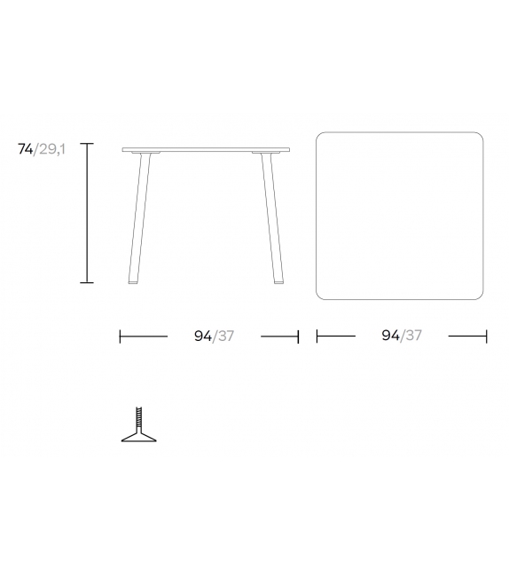 Kettal Village Square Table