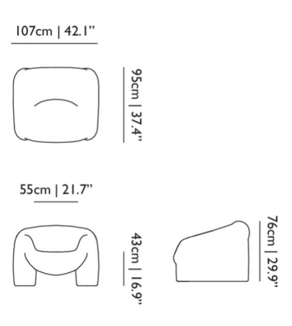 Hortensia Moooi Fauteuil