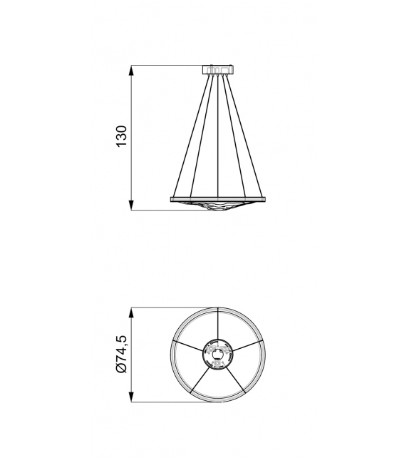 Acqua Suspension Lamp Reflex Angelo