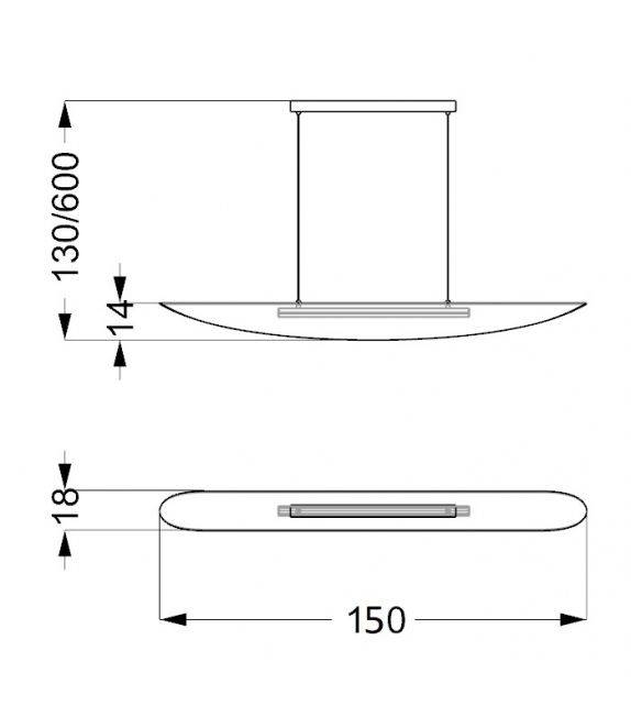 Ala Suspension Lamp Reflex Angelo