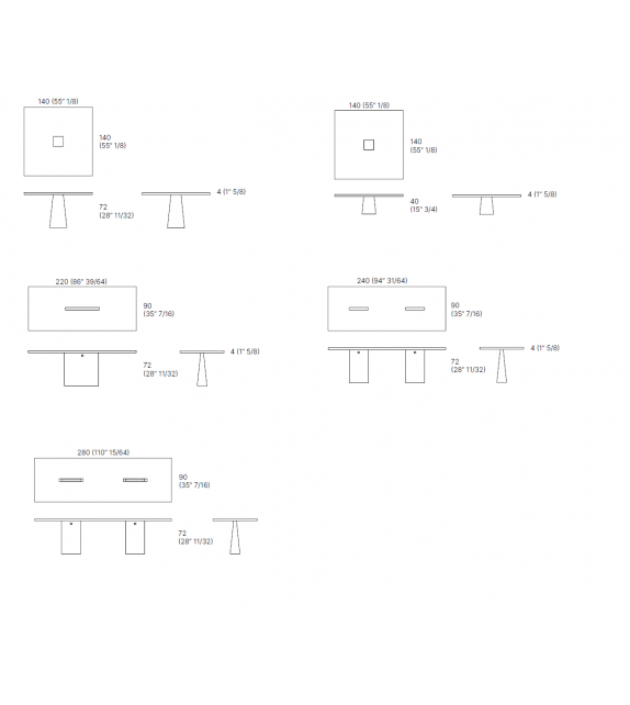 Incas Agapecasa Tavolo in Marmo