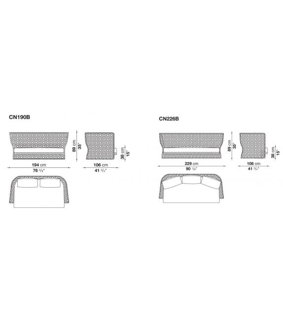 Canasta Divano B&B Italia Outdoor