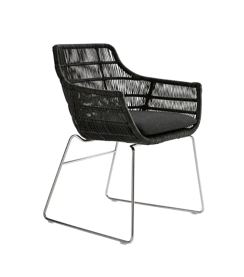 Crinoline B&B Italia Outdoor Chair With Armrests