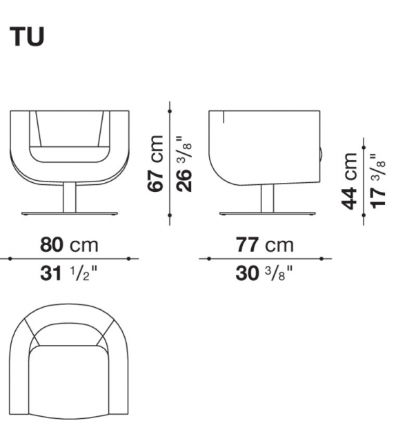Tulip B&B Italia Sessel