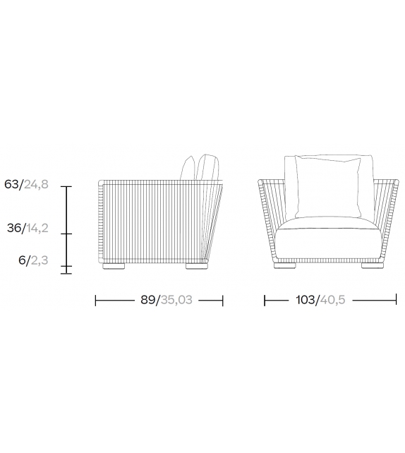 Grand Bitta Kettal Club Armchair