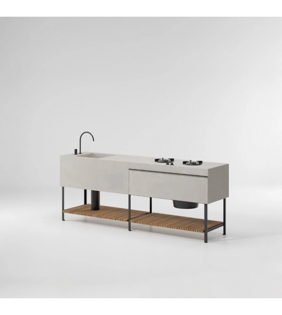 Base Kitchen Kettal Outdoor Kitchen - Quadruple Configuration