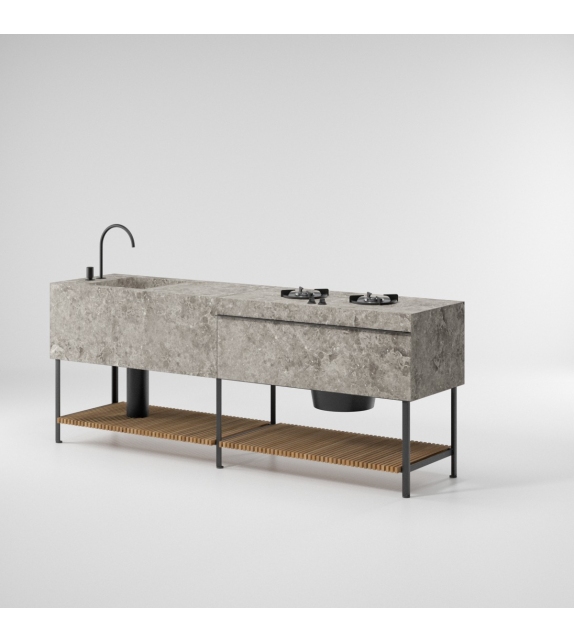 Base Kitchen Kettal Outdoor Kitchen - Quadruple Configuration