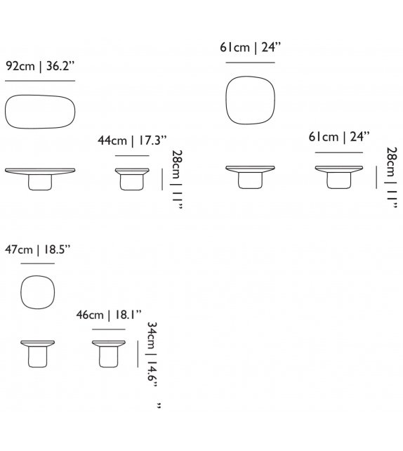Obon Table Moooi Mesita