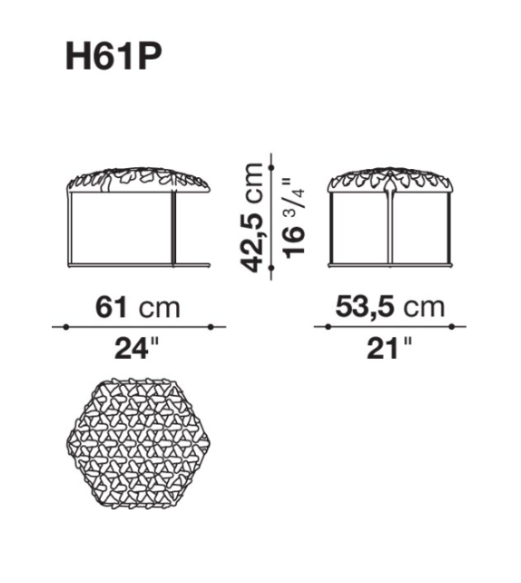 Hive B&B Italia Pouf