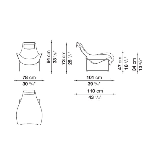 Mart B&B Italia Butaca Con Movimiento Basculante