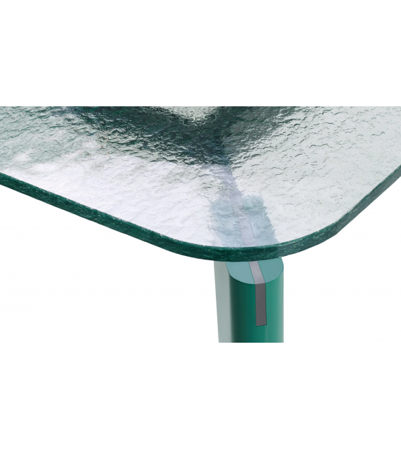 Oskar B&B Italia Table With Glass Top