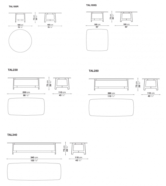 Alex B&B Italia Table