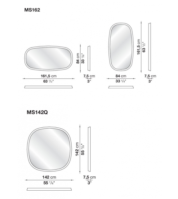 Madison B&B Italia Miroir