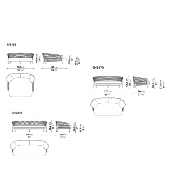 Erica '19 B&B Italia Outdoor Divano