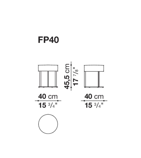 Frank B&B Italia Pouf