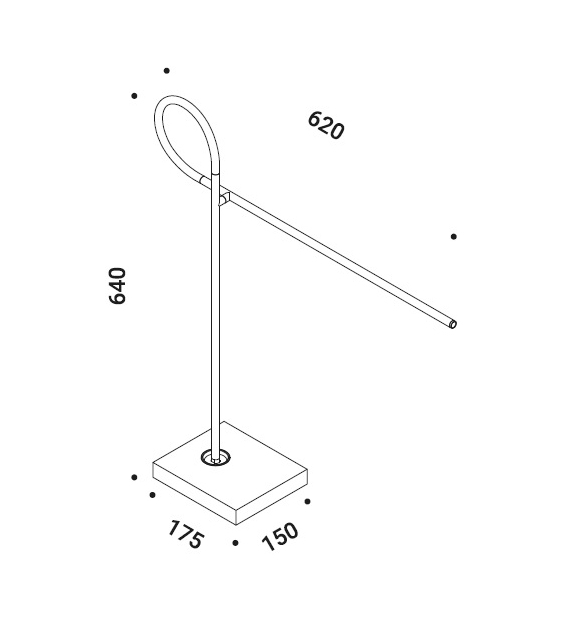 Ribbon Davide Groppi Lampe de Table