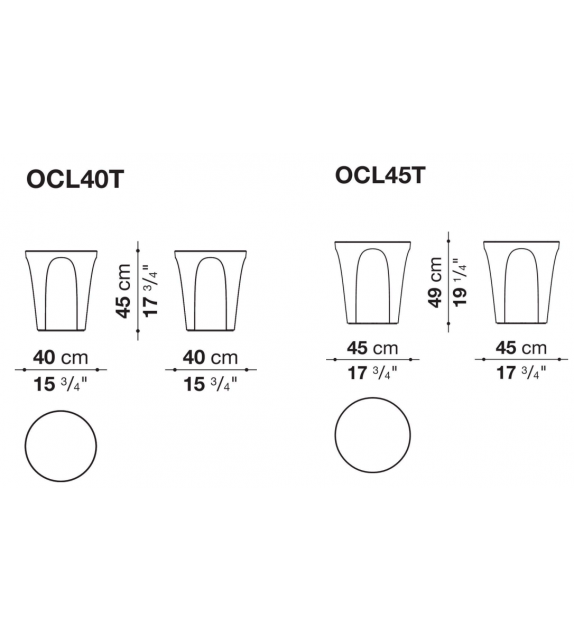 Colosseo B&B Italia Outdoor Table D'Appoint