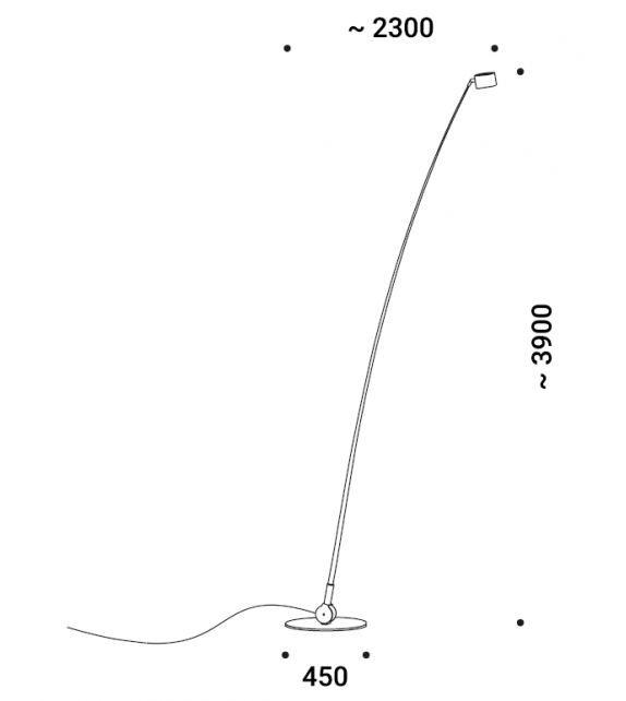 Sampei 440 Outdoor Davide Groppi Lampada da Terra