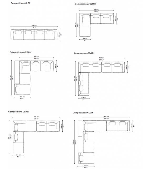 Michel Club B&B Italia Canapé
