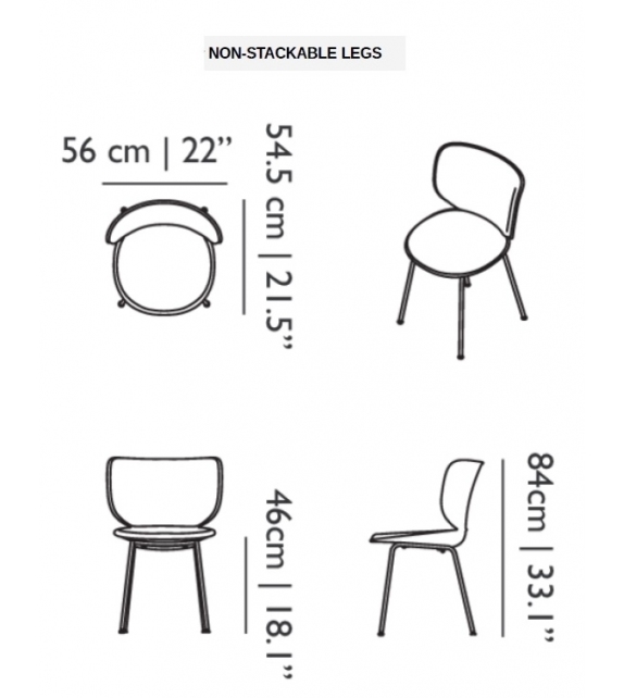 Hana Chair Upholstered Moooi Stuhl