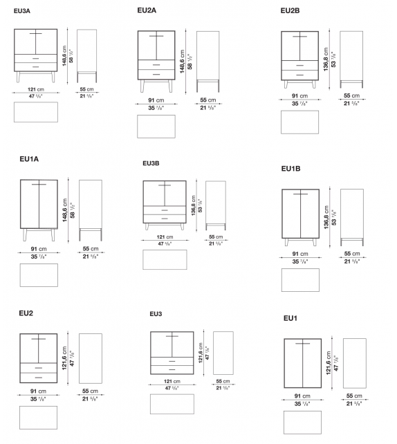 Eucalipto B&B Italia Storage Unit