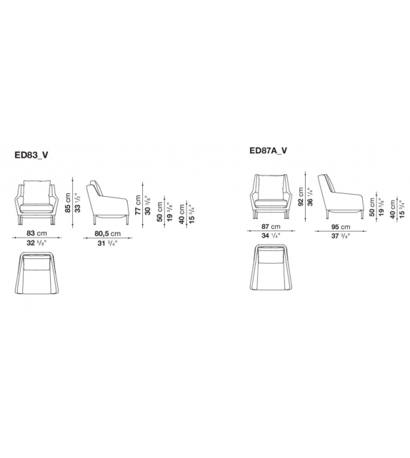 Édouard B&B Italia Fauteuil