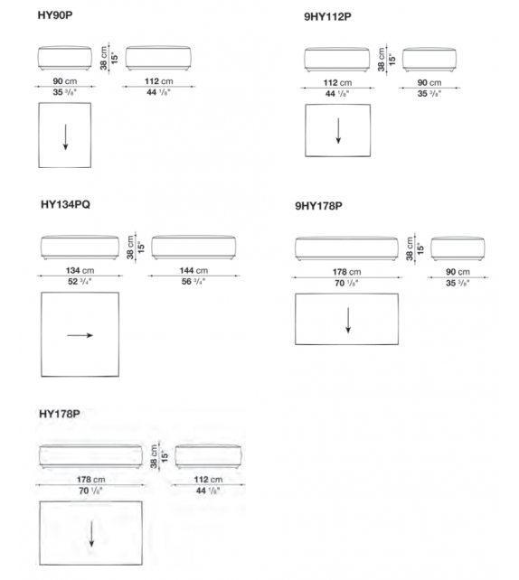 Hybrid B&B Italia Outdoor Puff