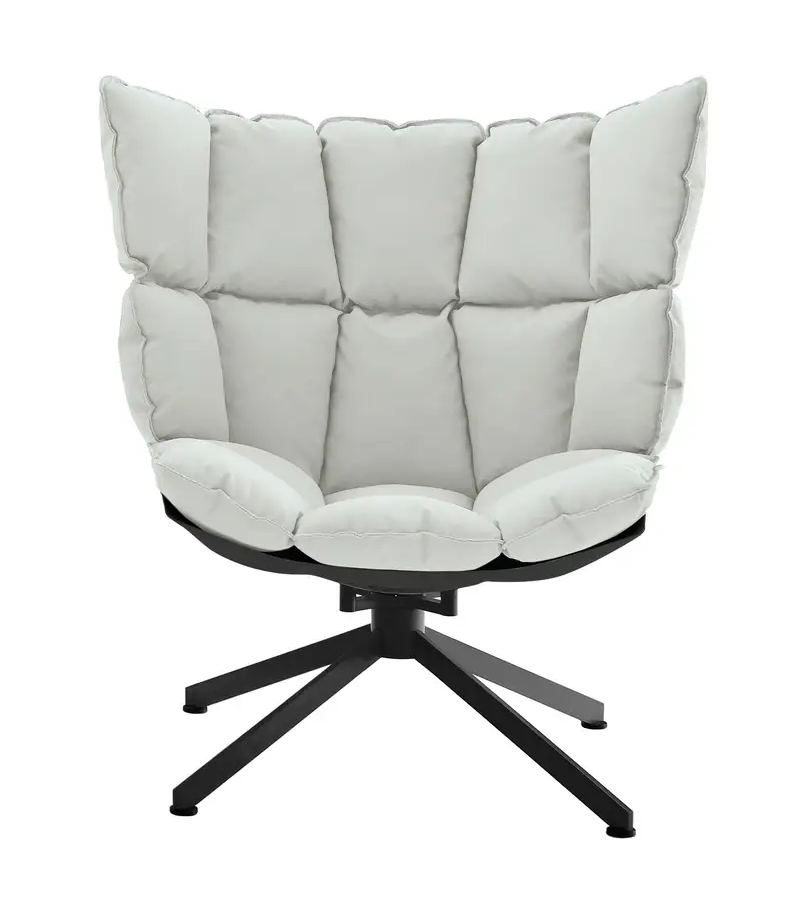 Husk B&B Italia Fauteuil avec Base en Aluminium
