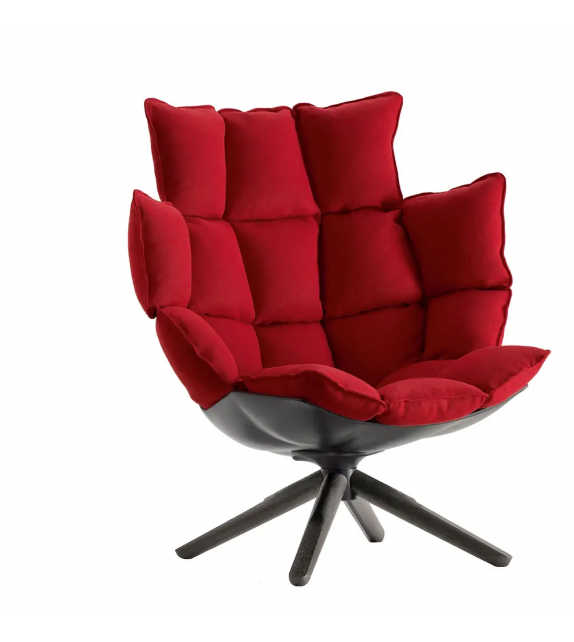 Husk B&B Italia Sessel mit Untergestell aus Aluminium