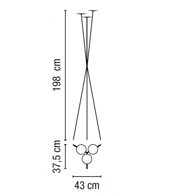 Skan 3 Led Vibia Stehleuchte