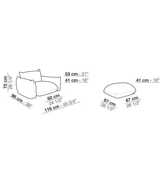 Marenco Outdoor Arflex Fauteuil