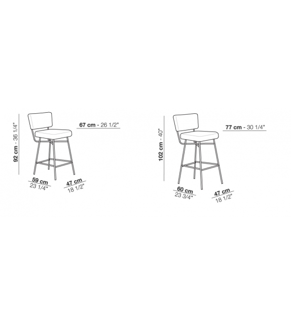 Orfeo Arflex Tabouret