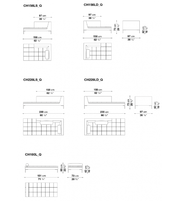 Charles Carré Chaise Longue B&B Italia