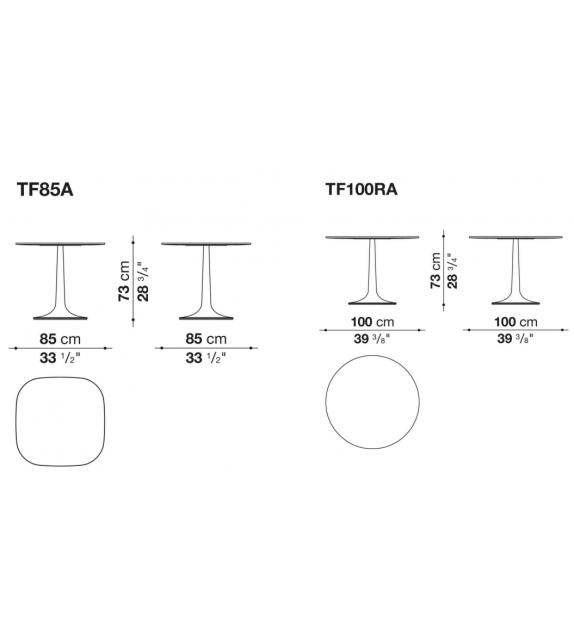 Pushpam Table B&B Italia Outdoor