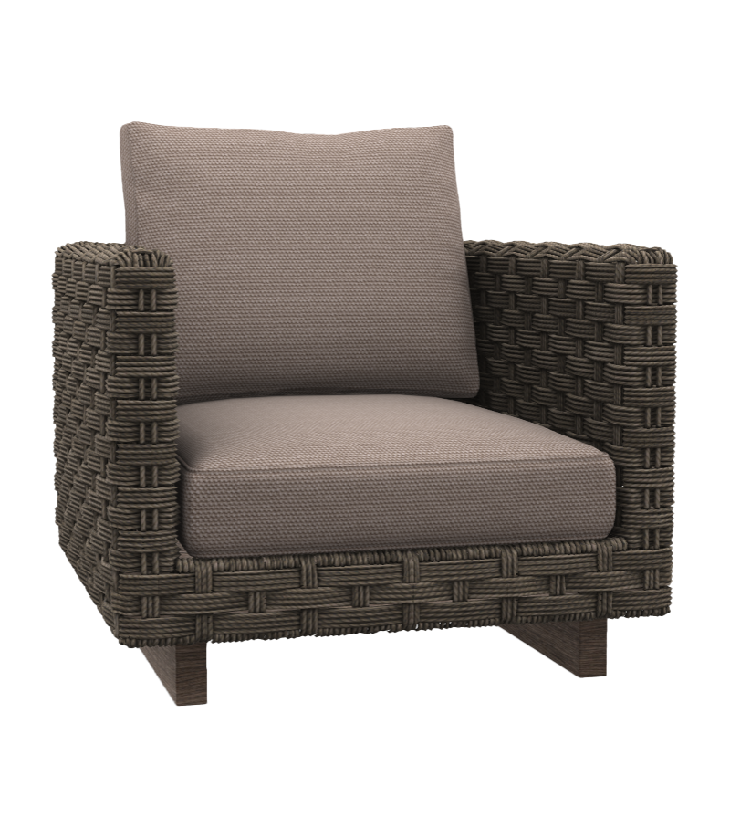 Ray Outdoor Natural B&B Italia Outdoor Butaca con Base de Madera