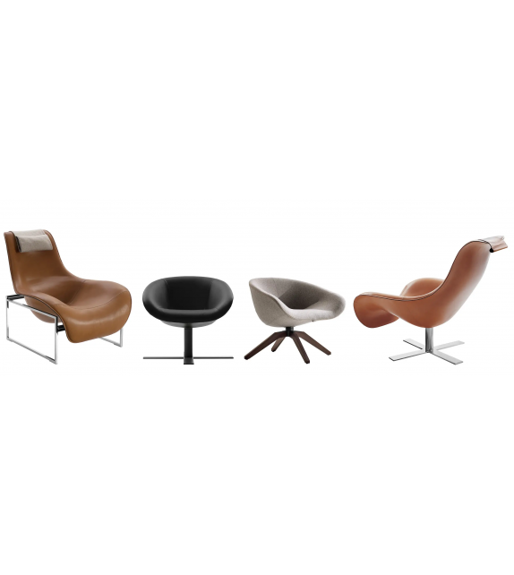 Mart B&B Italia Poltroncina Base in Acciaio