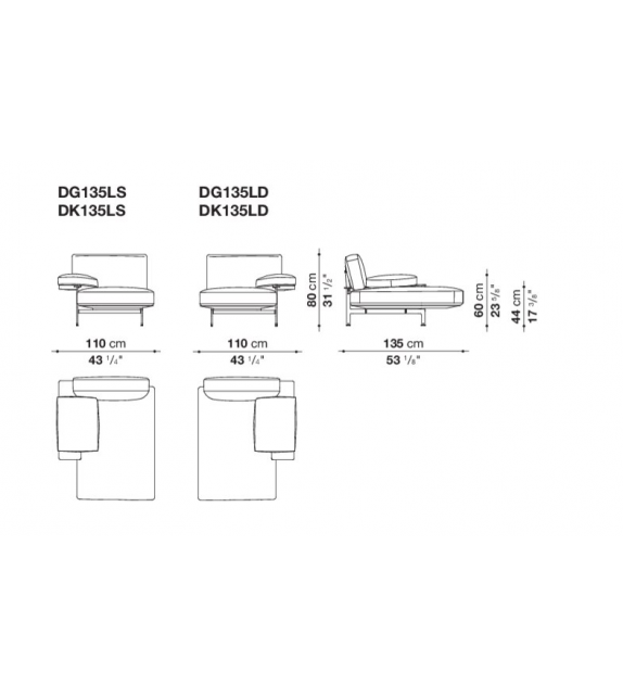B&B Italia Chaise Longue Diesis