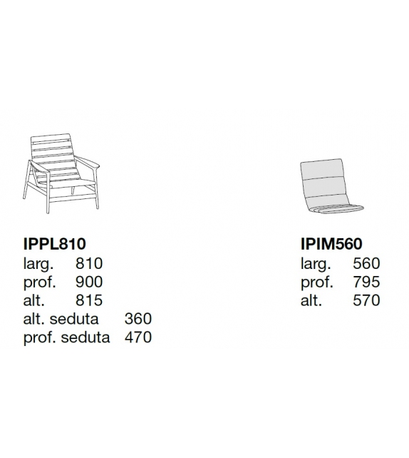 Ipanema Fauteuil Avec Sangles De Cuir Poliform