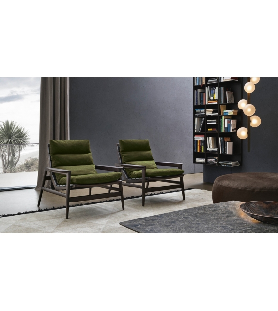 Ipanema Sessel mit Riemen aus Kernleder Poliform