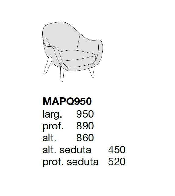 Mad Queen Fauteuil Poliform