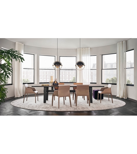 Seattle Chaise Avec Accoudoirs Poliform